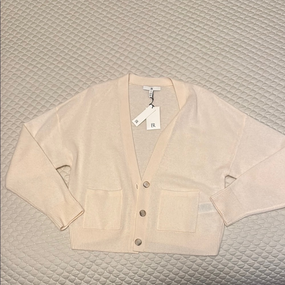 Banana Republic Cream Cardigan Sweater